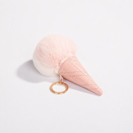 Porte-Clés En Fausse Fourrure Sucrée De La Série Simple