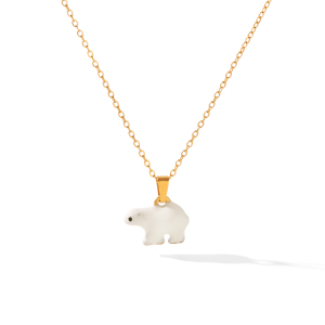 Colliers Pendentifs Pour Femmes, Collection Simple Series Daily Animal, En Acier Inoxydable Étanche, Couleur Or h5 