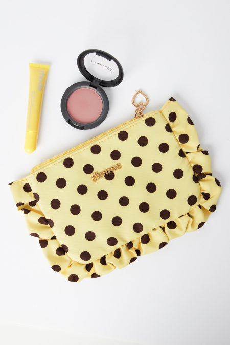 Trousses À Maquillage À Pois, Simples, En Polyester, Accessoires Du Quotidien 2