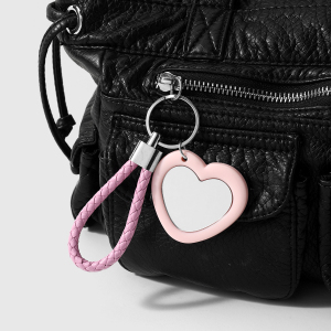 Porte-Clés Acrylique Simple Series Daily Heart, Motif Léopard Uni, Couleur Unie. h5 Image5