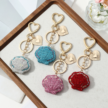 Porte-Clés Luxueux Daily Heart En Alliage De Coquillage, Style Océanique, Collection Daily Heart 2
