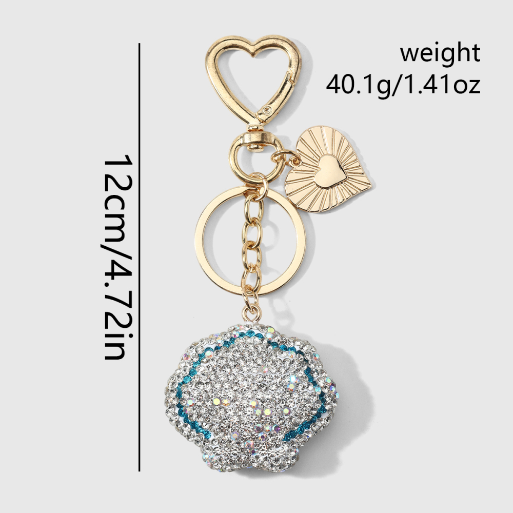 Porte-Clés Luxueux Daily Heart En Alliage De Coquillage, Style Océanique, Collection Daily Heart Image2