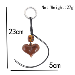 Porte-Clés En Résine En Forme De Cœur Géométrique, Collection Simple Series Daily Heart h5 Image4
