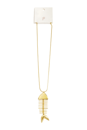 Colliers Longs En Acier Inoxydable, Motif Poisson, Collection Daily Simple, Bijoux Pour Femmes h5 Image6