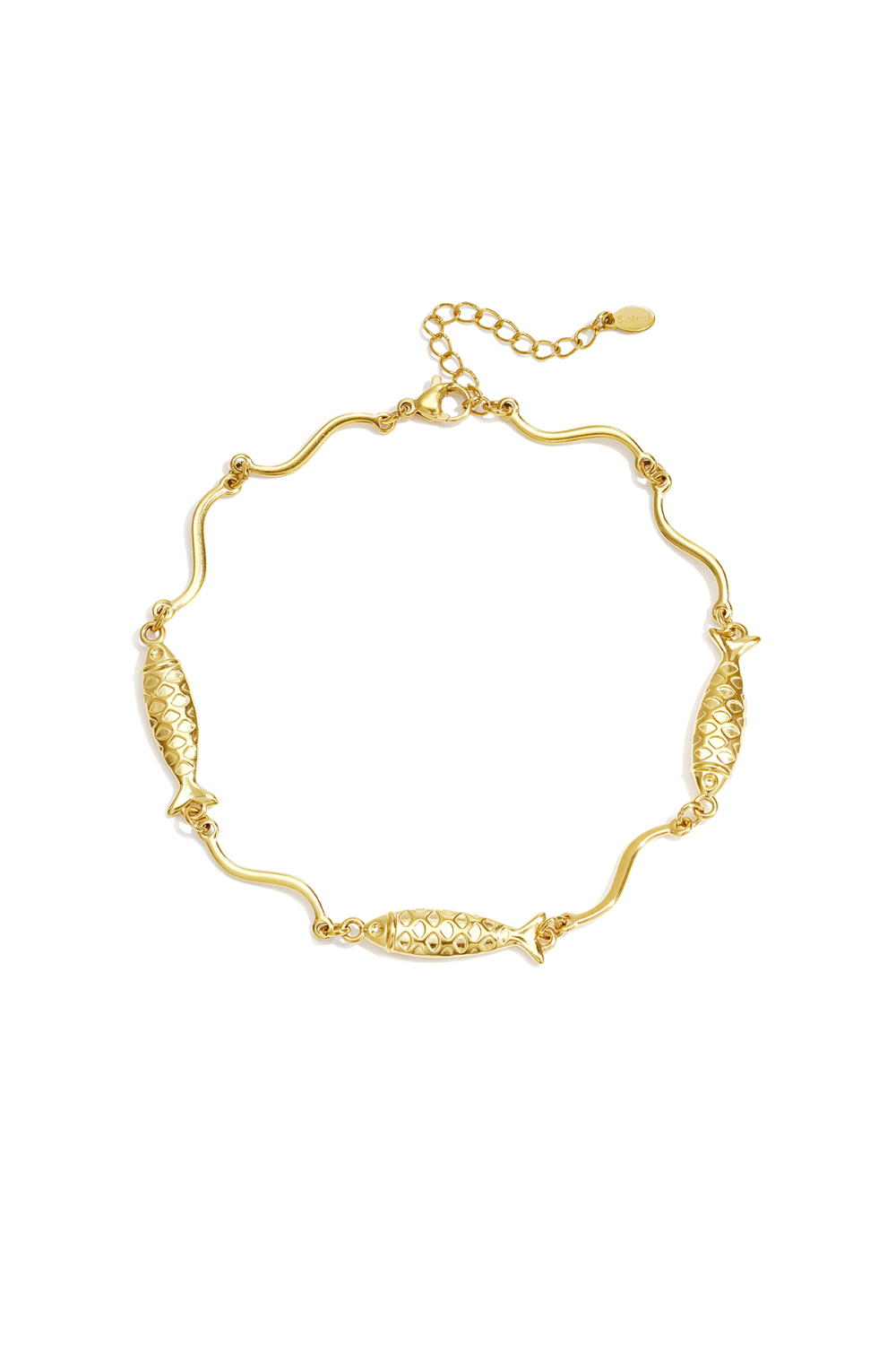 Bracelet De Cheville En Acier Inoxydable, Motif Poisson, Collection Daily Simple, Bijoux Pour Femmes 