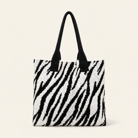 Sacs À Bandoulière Carrés Pour Femmes, Style Décontracté, En Polyester Tissé À Imprimé Animal Multicolore.