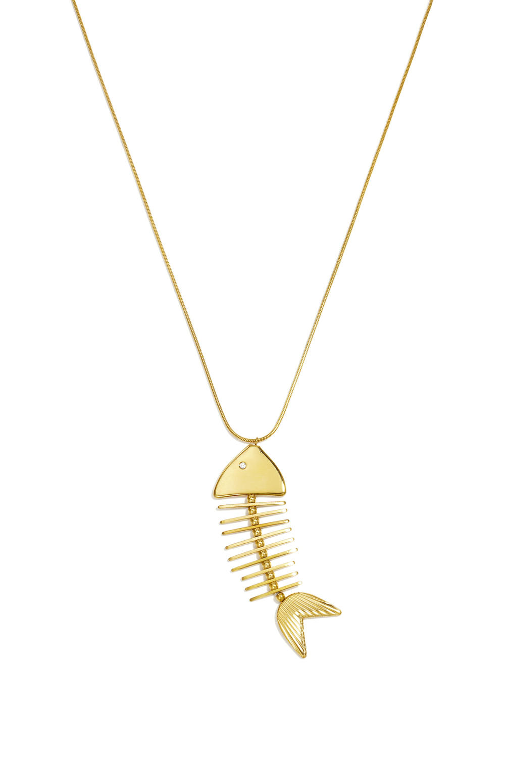 Colliers Longs En Acier Inoxydable, Motif Poisson, Collection Daily Simple, Bijoux Pour Femmes