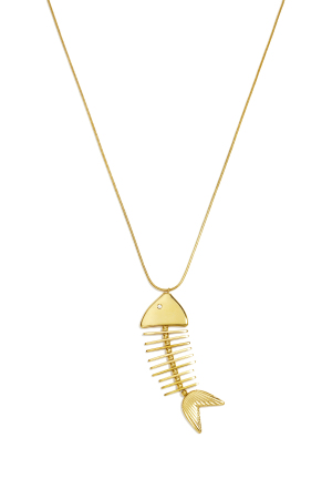 Colliers Longs En Acier Inoxydable, Motif Poisson, Collection Daily Simple, Bijoux Pour Femmes h5