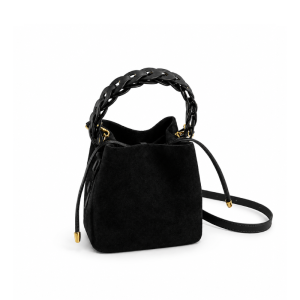 Sac Seau Pour Femme En Daim Tissé, Style Décontracté, Couleur Unie h5 Image2