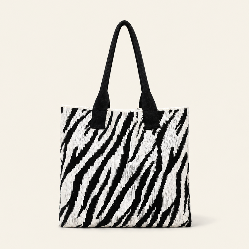 Sacs À Bandoulière Carrés Pour Femmes, Style Décontracté, En Polyester Tissé À Imprimé Animal Multicolore. 