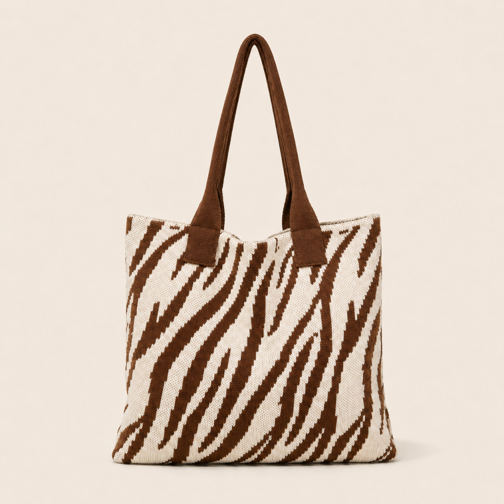 Sacs À Bandoulière Carrés Pour Femmes, Style Décontracté, En Polyester Tissé À Imprimé Animal Multicolore. Image2