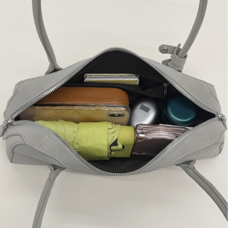 Sacs Bandoulière Femme En Daim Uni Duveteux Style Décontracté h5Image6