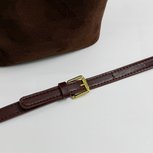 Sac Seau Pour Femme En Daim Tissé, Style Décontracté, Couleur Unie h5 Image5