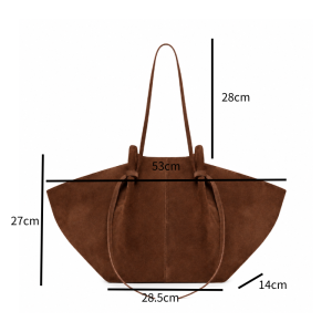 Sacs Cabas Pour Femmes En Daim Uni, Style Décontracté h5 