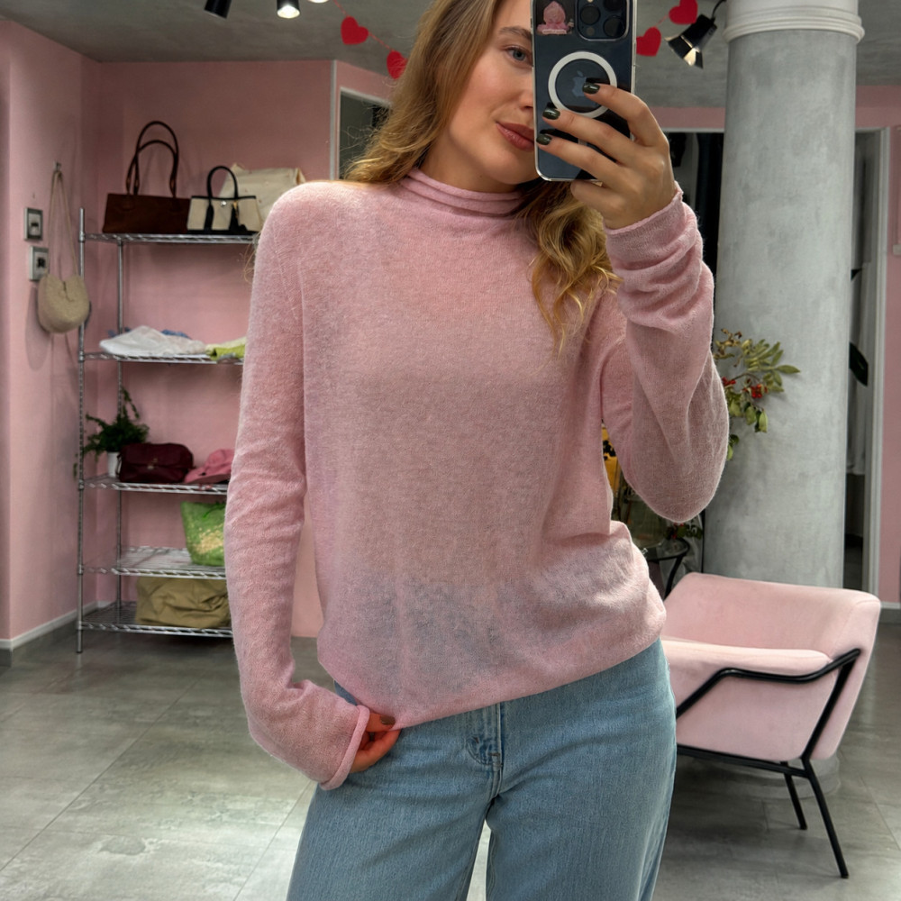 Pulls Élégants En Maille De Polyester Unie, Transparente Et Régulière 