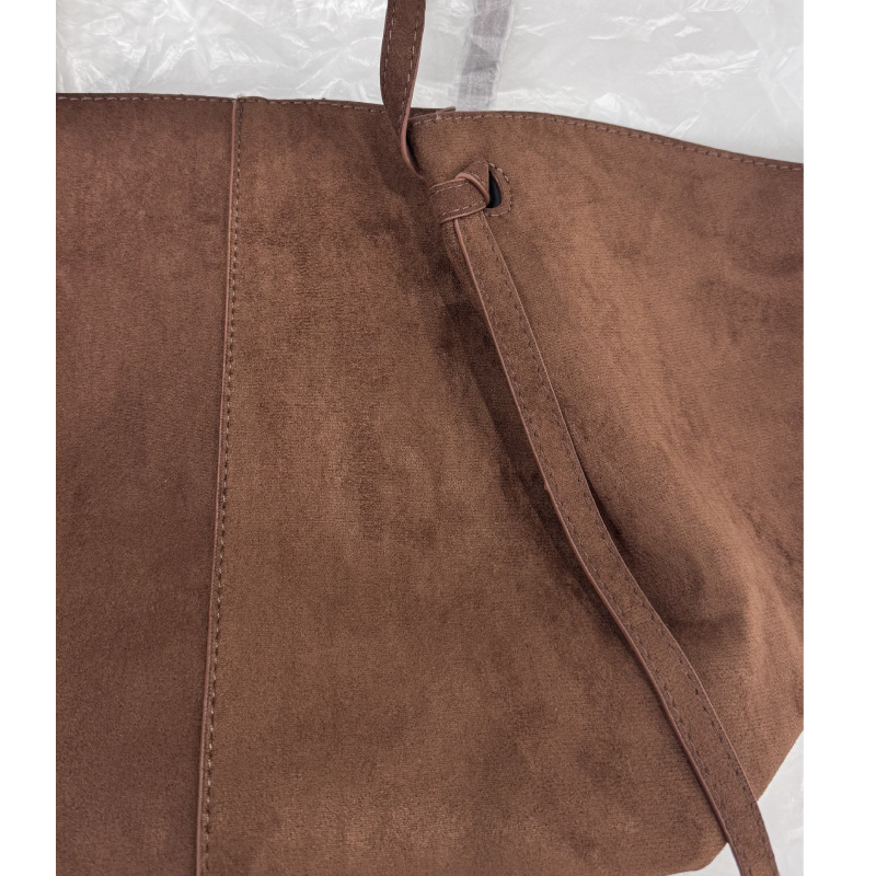 Sacs Cabas Pour Femmes En Daim Uni, Style Décontracté Image5