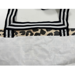 Sacs De Courses Tissés En Polypropylène (Pp) À Imprimé Léopard Uni, Style Décontracté h5 Image9