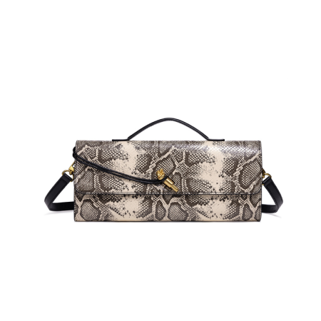 Sacs À Main Pour Femmes Style Vintage, En Pu À Motif Animalier Dégradé, Avec Quincaillerie En Métal Et Finitions Est-Ouest.