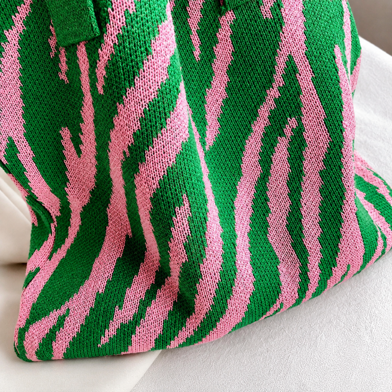 Sacs À Bandoulière Carrés Pour Femmes, Style Décontracté, En Polyester Tissé À Imprimé Animal Multicolore. Image3