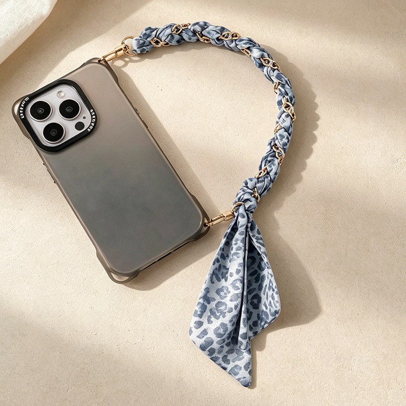 Chaîne De Téléphone Simple Series Retro Leopard Print En Polyester Tissé Image2