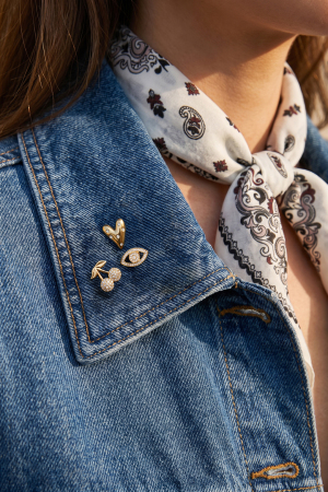 Broches En Forme De Cœur, Simples, En Acier Inoxydable, Accessoires Du Quotidien h5 Image2
