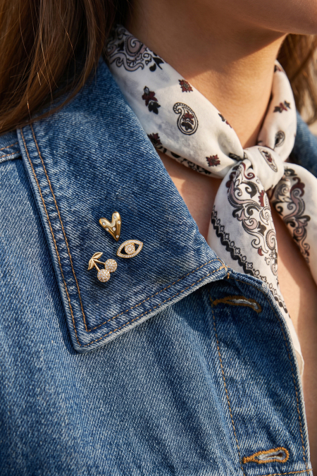 Broches En Forme De Cœur, Simples, En Acier Inoxydable, Accessoires Du Quotidien 2