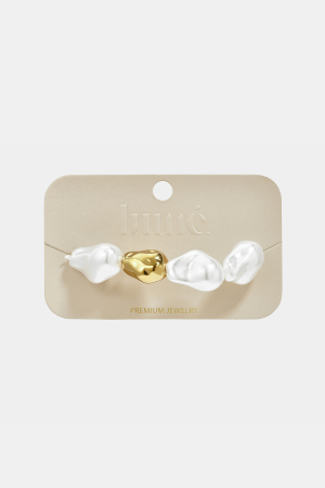 Bracelet En Acier Inoxydable À Perles, Forme Irrégulière, Collection Simple Daily Simple, Bijoux Pour Femmes h5 Image3