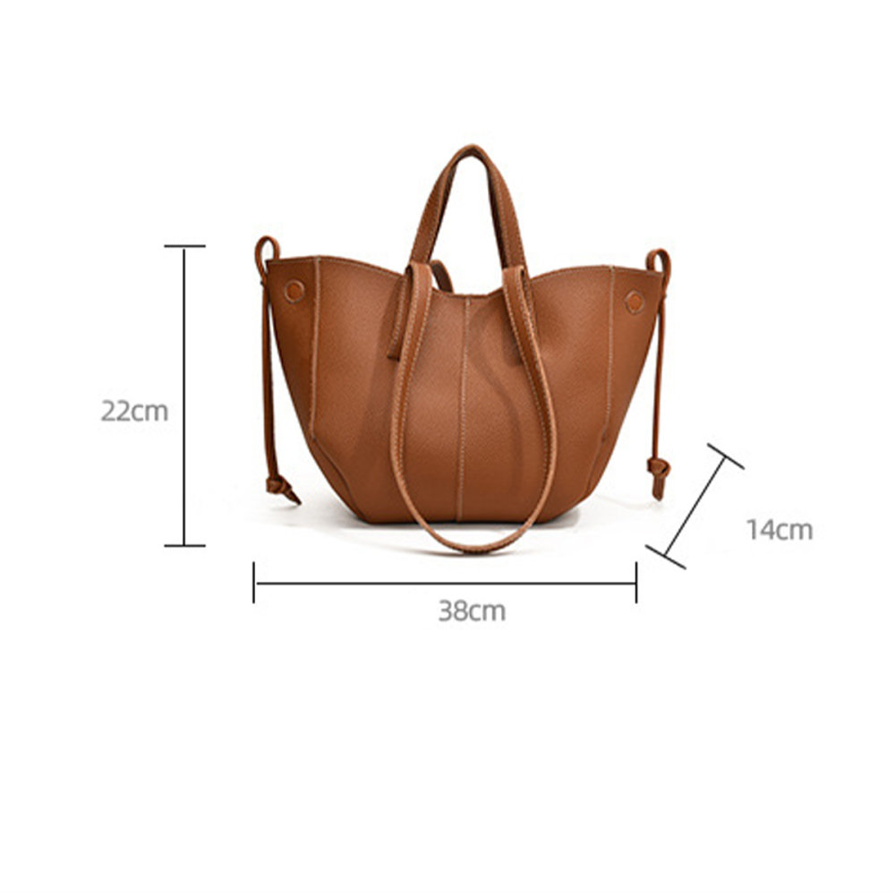 Sac Cabas Femme En Pu Uni, Style Parisien Chic Image5