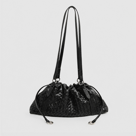 Sac Oreiller Pour Femme En Pu Tissé Style Parisien Chic