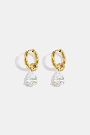 Boucles D'Oreilles Pendantes En Acier Inoxydable, Forme Elliptique, Collection Simple Daily Simple, Bijoux Pour Femmes h5 