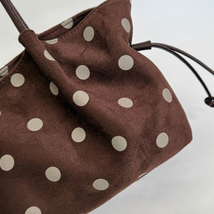 Sacs À Bandoulière Femme En Imitation Daim À Pois, Style Décontracté h5 Image3