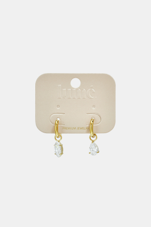 Boucles D'Oreilles Pendantes En Acier Inoxydable, Forme Elliptique, Collection Simple Daily Simple, Bijoux Pour Femmes h5 Image3
