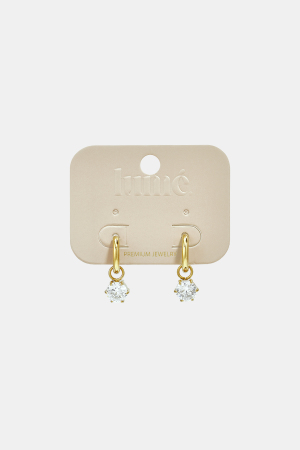 Boucles D'Oreilles Pendantes En Acier Inoxydable, Style Rond, Collection Daily Simple, Bijoux Pour Femmes h5 Image3