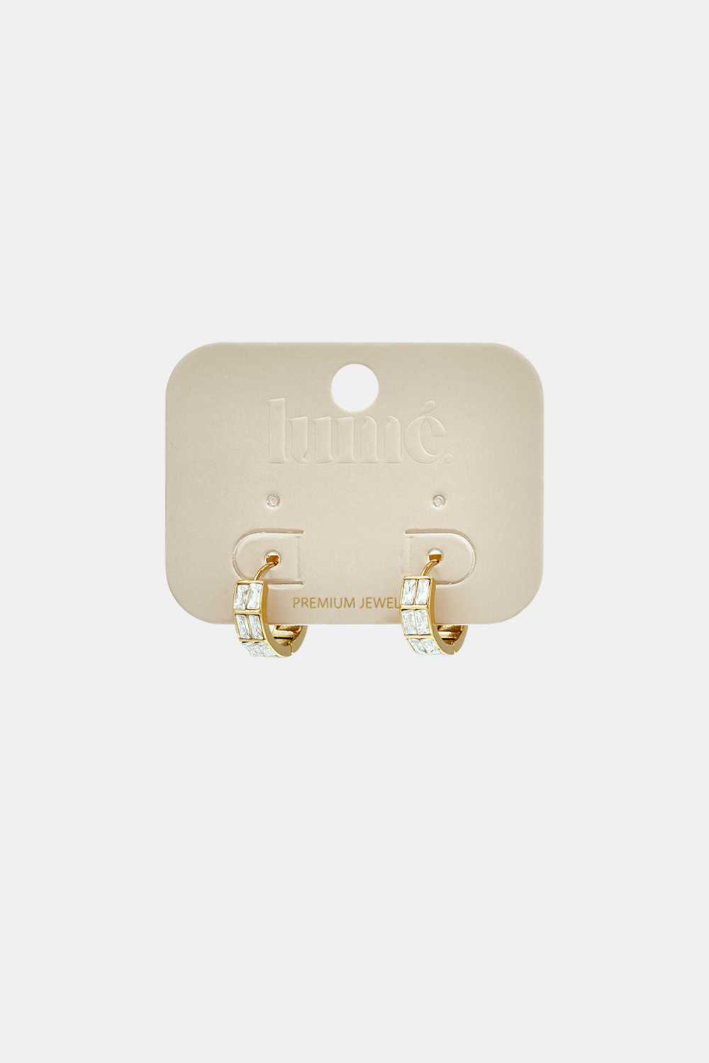 Boucles D'Oreilles Créoles Rectangulaires En Acier Inoxydable, Style Simple Et Quotidien, Collection Bijoux Pour Femmes Image3