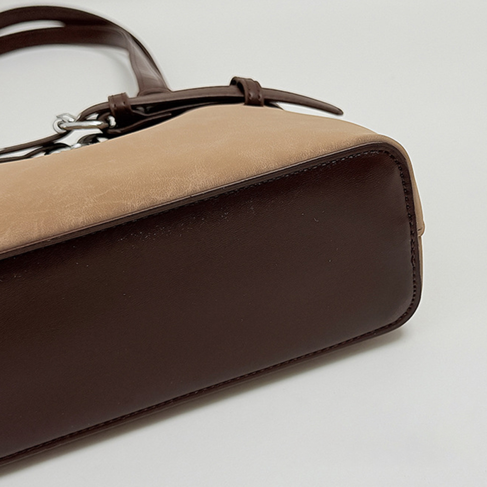 Sacs À Bandoulière Femme En Pu Uni, Style Décontracté, Avec Détails Métalliques Image5