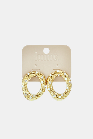Boucles D'Oreilles Puces En Acier Inoxydable, Forme Irrégulière, Collection Simple Daily Simple, Bijoux Pour Femmes h5 Image3