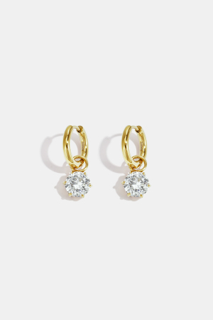 Boucles D'Oreilles Pendantes En Acier Inoxydable, Style Rond, Collection Daily Simple, Bijoux Pour Femmes h5 