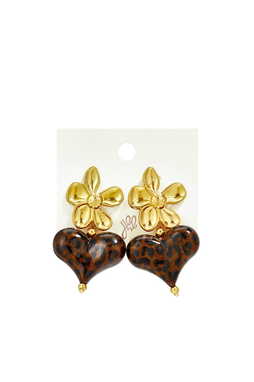 Boucles D'Oreilles Pendantes En Acier Inoxydable En Forme De Cœur, Collection Daily Simple, Bijoux Pour Femmes Image4