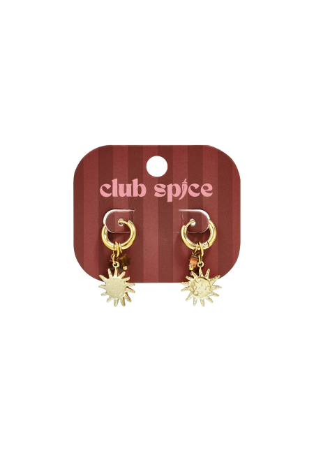 Boucles D'Oreilles En Perles D'Acier Inoxydable, Collection Sun Casual Daily Romantic, Bijoux Pour Femmes 2