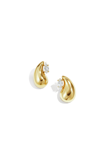 Boucles D'Oreilles Puces En Acier Inoxydable, Forme Goutte, Collection Simple Daily, Bijoux Pour Femmes