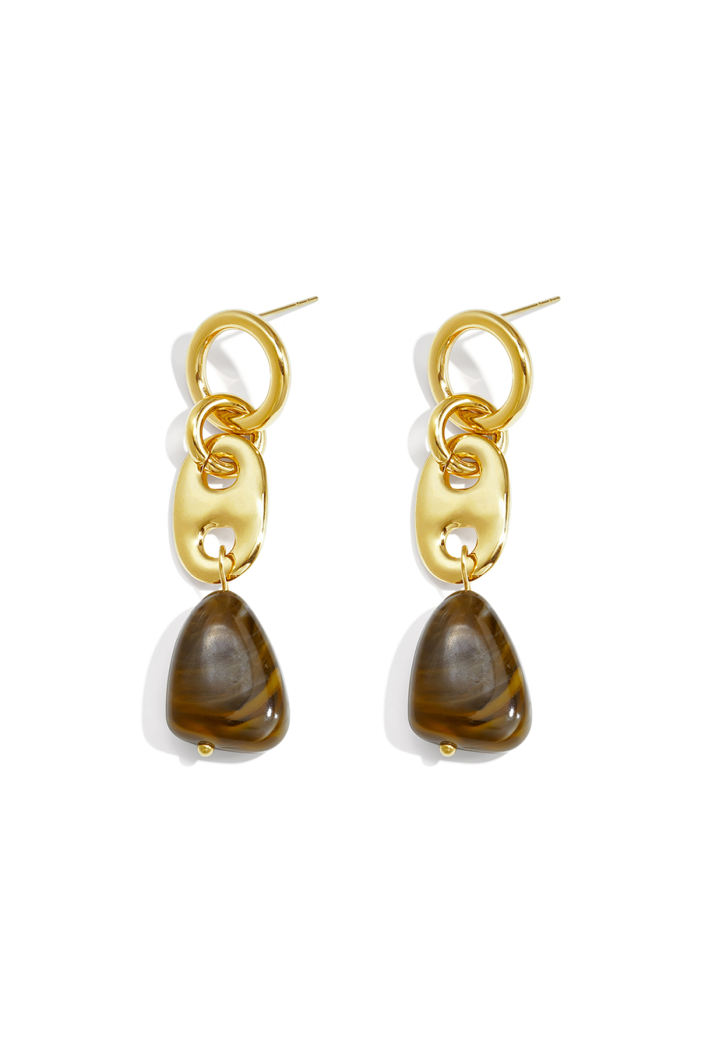 Boucles D'Oreilles Pendantes En Acier Inoxydable, Style Goutte, Collection Simple Pour Le Quotidien, Bijoux Pour Femmes 
