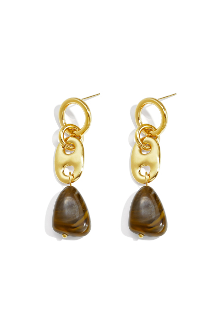 Boucles D'Oreilles Pendantes En Acier Inoxydable, Style Goutte, Collection Simple Pour Le Quotidien, Bijoux Pour Femmes