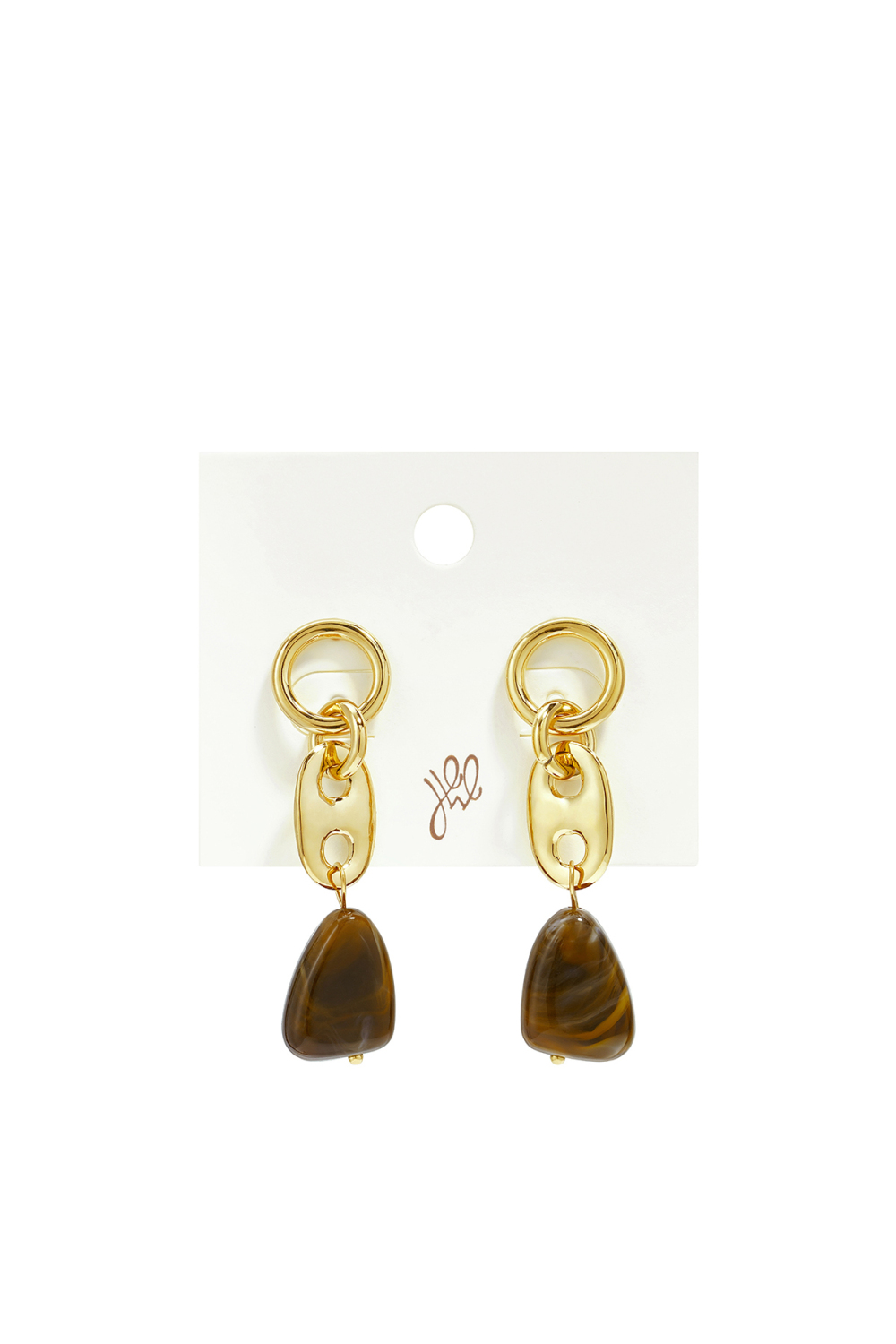 Boucles D'Oreilles Pendantes En Acier Inoxydable, Style Goutte, Collection Simple Pour Le Quotidien, Bijoux Pour Femmes Image4