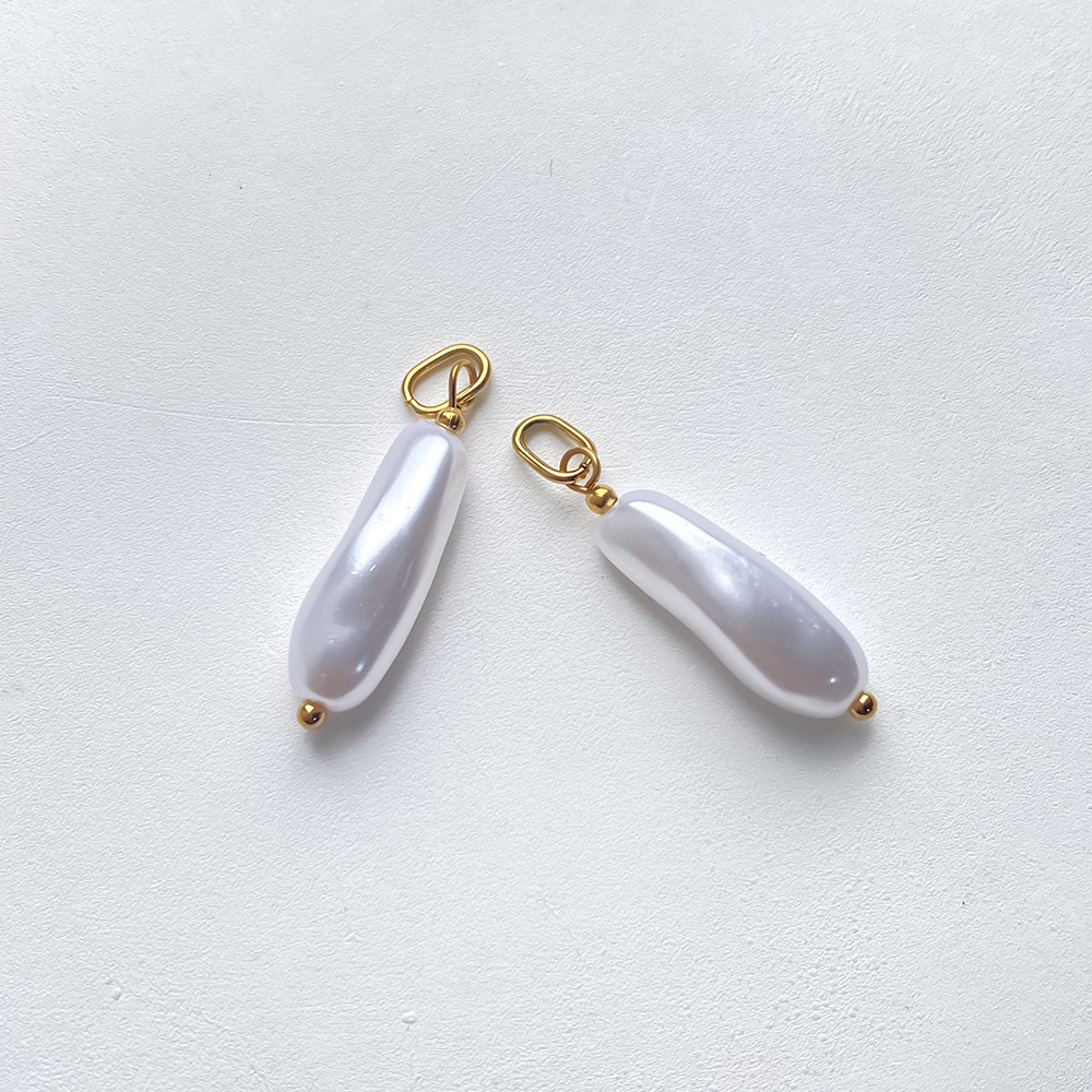 Pendentifs Pour Femmes En Acier Inoxydable Étanche, Couleur Or, Forme Irrégulière, À Faire Soi-Même, Série Simple Image4