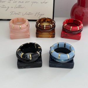 Bracelets Pour Femmes En Résine À Perles Dégradées Ccb h5 Image3