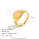 Couleur or/Taille de bague 8/Style6 Image18