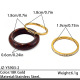 JZ-YS903-2 (Pierre rouge fleur naturelle)/Or 18 carats dans le four Image2
