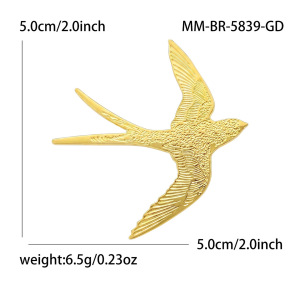 Broches En Métal Simple Series Daily Birds h5