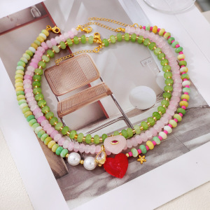 Colliers De Perles Pour Femmes, Collection Romantique Sweet Heart, En Pierres Naturelles h5 Image4