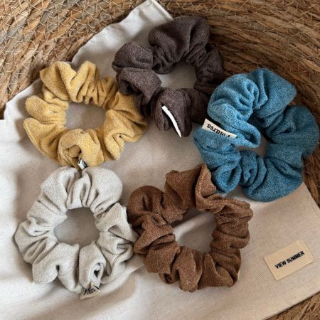 Chouchous En Polyester Uni Couleur De La Série Simple Daily